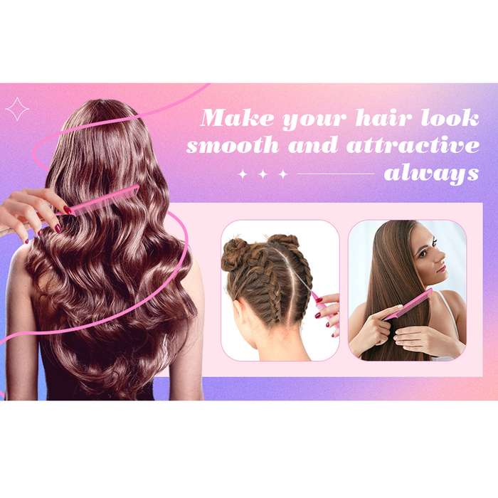 4 Pack Hair Styling Comb Set Teasing & Rat Tail Comb Edge Brush For Women