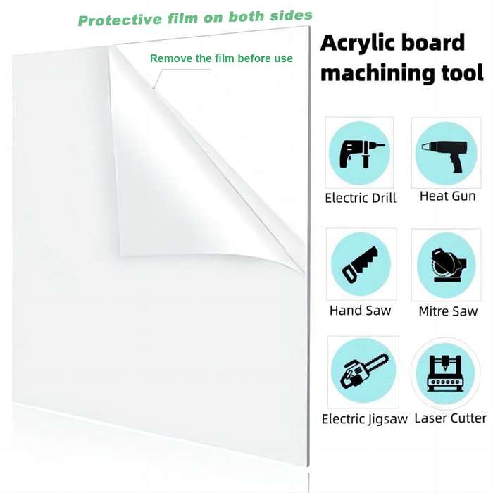 5 Pack Clear PET Plexiglass Sheets 8×10" Panels For Picture Frames, Crafts