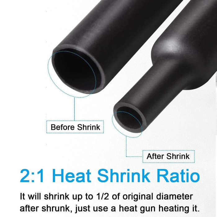 650 Piece Heat Shrink Tubing Kit- Wire Wrap Tube UL Ratio 2:1 Insulation