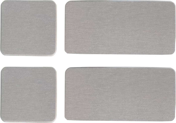 4 Pack Diatomite Coasters Water Absorbant Stone Trays For Bathroom/Kitchen Light Grey