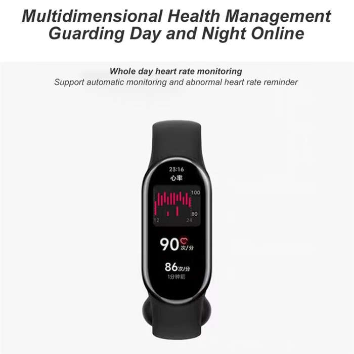 Original Xiaomi Mi Band 8 1.62 inch AMOLED Screen 5ATM Waterproof Smart Watch, Support Blood Oxyg...
