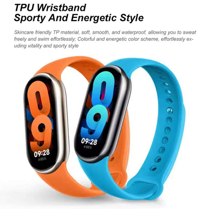 Original Xiaomi Mi Band 8 1.62 inch AMOLED Screen 5ATM Waterproof Smart Watch, Support Blood Oxyg...