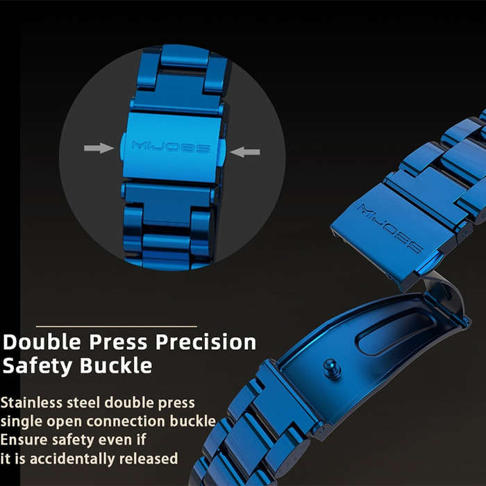 For Xiaomi Mi Band 6 / 5 / 4 / 3 Mijobs Metal CS Bamboo Joint Stainless Steel Watch Band(Rose Gold)