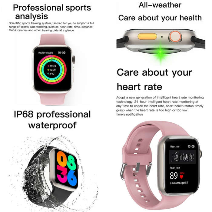 Q9 Smart Bracelet, 2.01 inch Waterproof Smart Watch, BT Call / Heart Rate / Blood Pressure / Bloo...