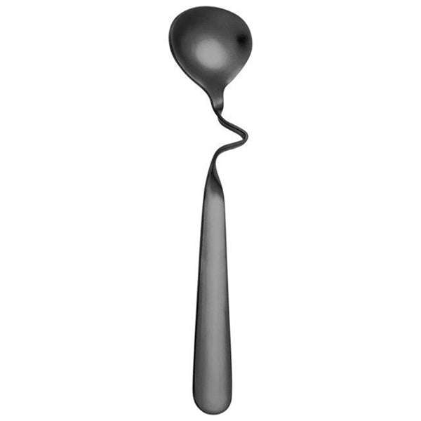 Set of 6 Stainless Steel Curved Handle Stirring Twist Dessert Coffee Spoons