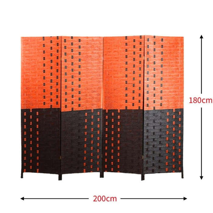 Partition Room Divider - Folding Foldable 4 Panel Privacy Screens Room Divider