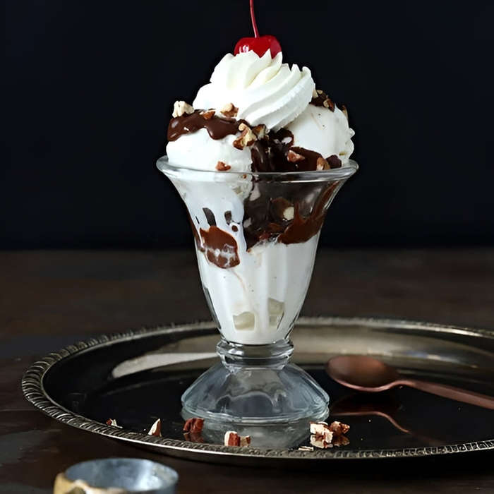 Set of 4 Versatile Stemmed Sundae Dessert Glasses (200ml)