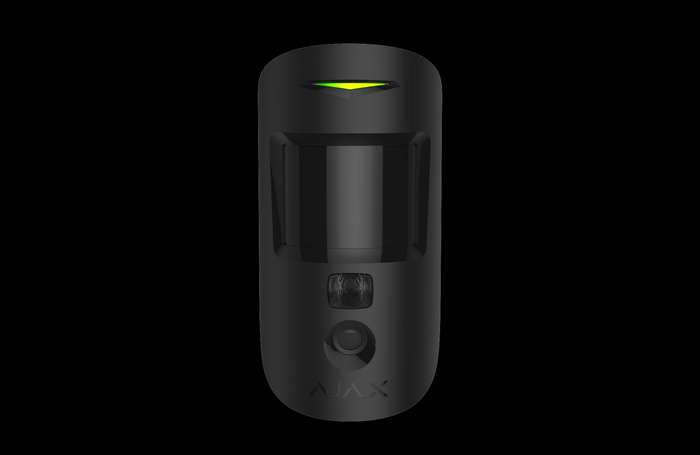 AJAX Security - MotionCam (PhOD) Jeweller - Black Wireless Motion Detector with Photo on Demand a...