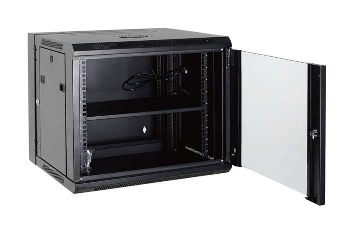 Acconet 9U Unassembled Fixed Wall Mount Swing Box 450mm