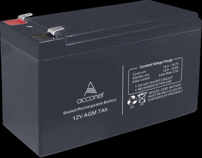 Acconet 12V AGM 7Ah Deep Cycle Battery | AC-BAT-VRLA-12V7AH