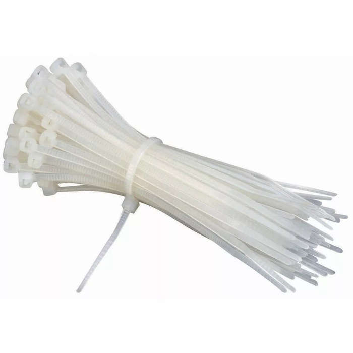Acconet 100 Pack White 370x4.8mm Cable Tie | AC-CT-370x48-W