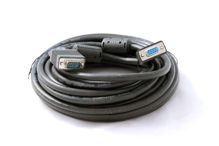 CABLE 15 PIN MALE TO FEMALE VGA 10M