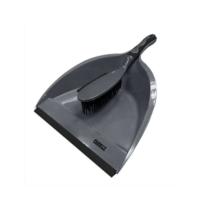 RUBBER DUSTPAN AND BRUSH