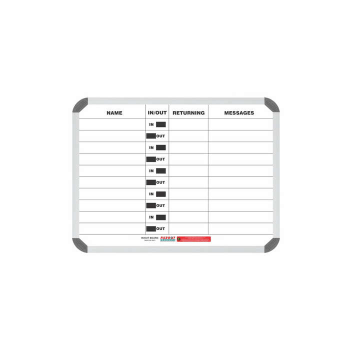 IN/OUT BOARD MAGNETIC 10 PEOPLE 600*450MM
