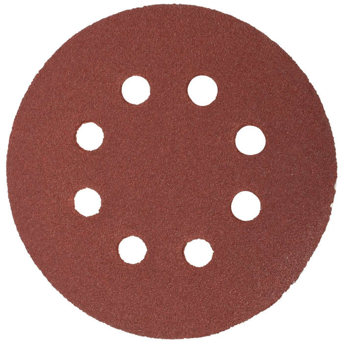 Sanding disc 125mm 60 grit with holes 10/pk hook and loop