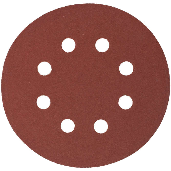 Sanding disc 125mm 240 grit with holes 10/pk hook and loop