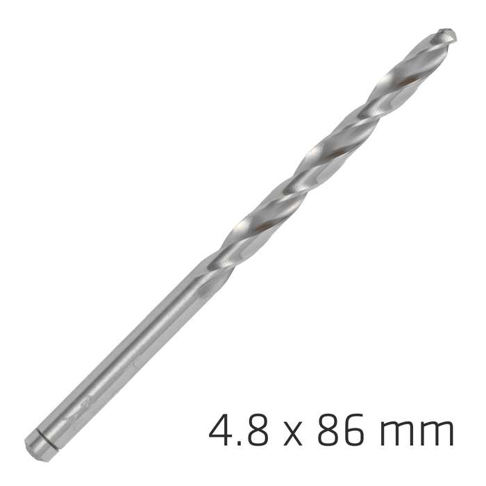 Alpen pro hss 4.8mm drill din 338 rn 135 split point plastic wallet  (