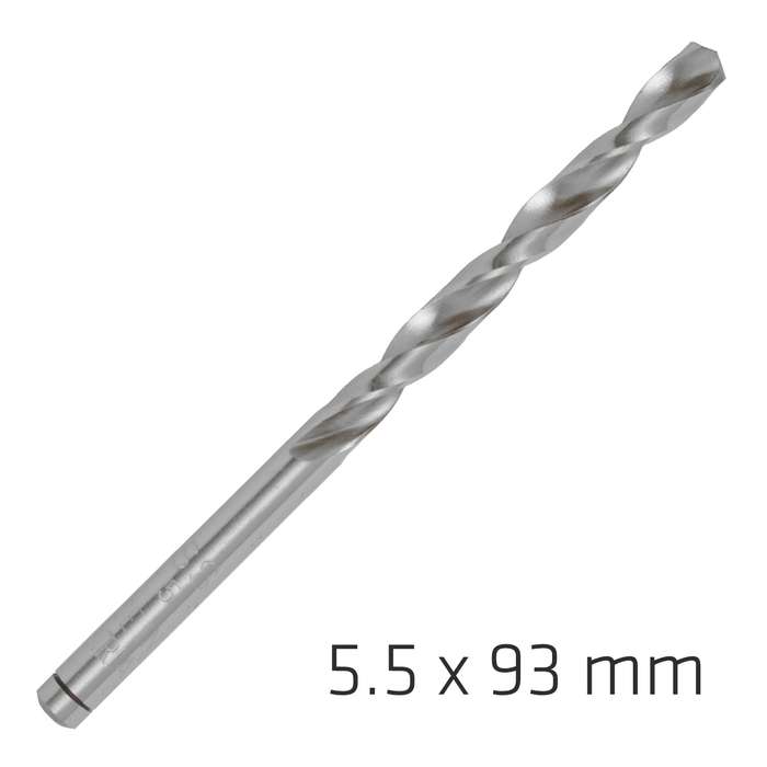 Alpen pro hss 5.5mm drill din 338 rn 135 split point plastic wallet  (