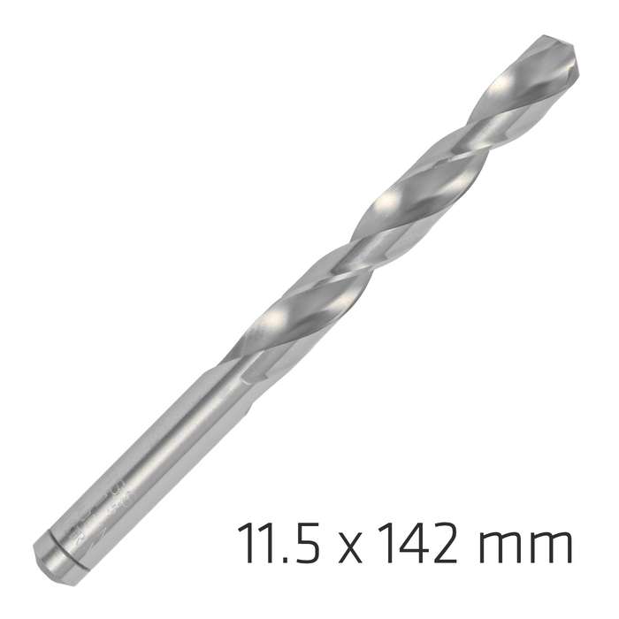 Alpen pro hss 11.5mm drill din 338 rn 135 split point plastic wallet