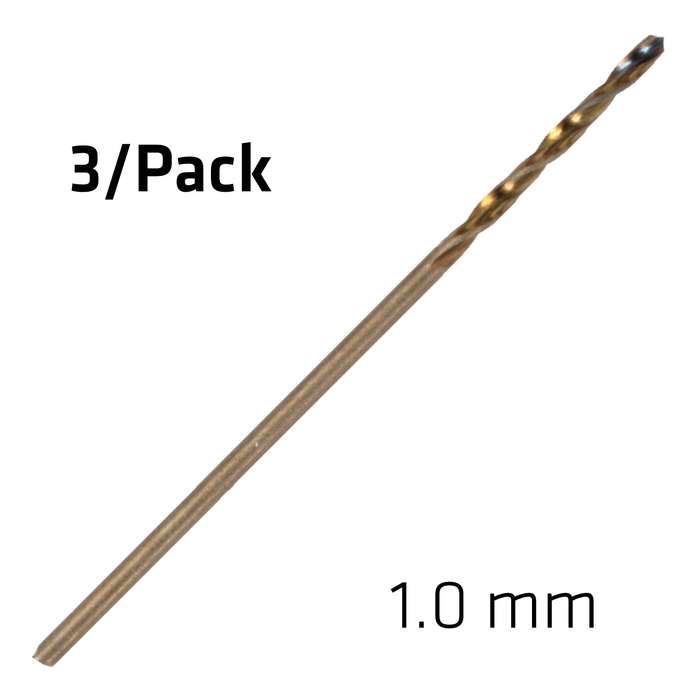 Hss sprint master  1.0 mm x3 sleeved din338 alpen drill bit