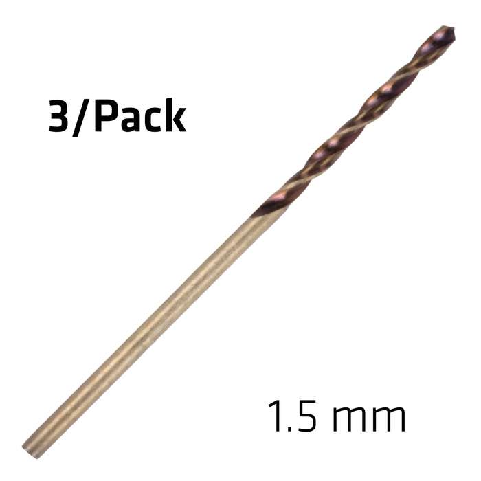 Hss sprint master  1.5mm x3 sleeved din338 alpen drill bit