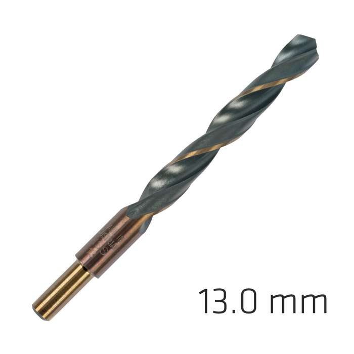 Hss sprint master 13.0mm red shank 9.5mm x1 sleeved din338 alpen drill
