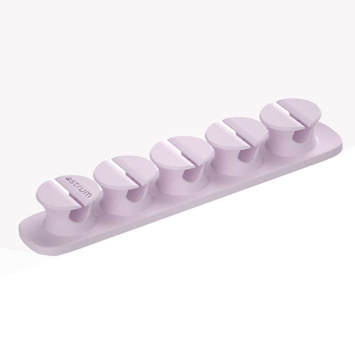Astrum CO110 Cable Organizer Clips  5 Bays, 4 Storage Compartments-PURPLE