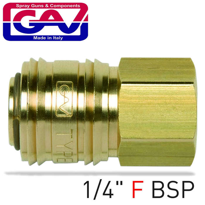 BRASS QUICK COUPLER 1/4'F