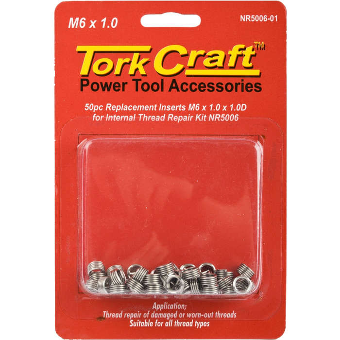 THREAD REPAIR KIT M6 X 1.0 X 1.0D REPL. INSERTS FOR NR5006