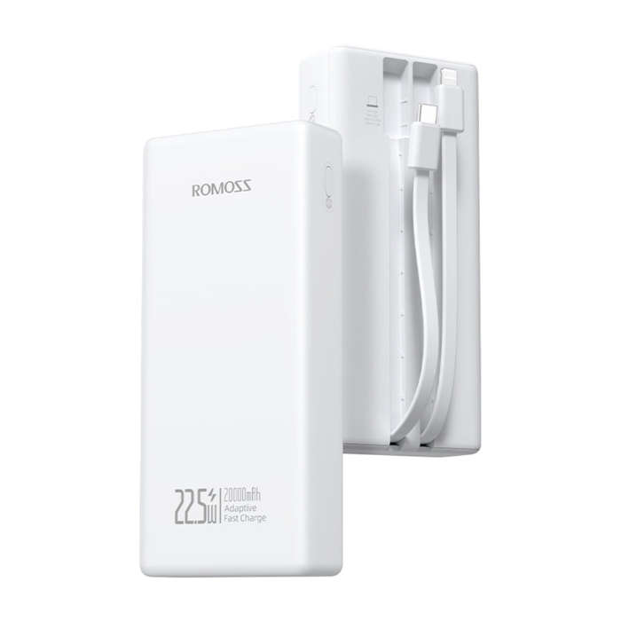 Romoss PRC20 20000mAh 22.5W Fast Charge Power Bank  White