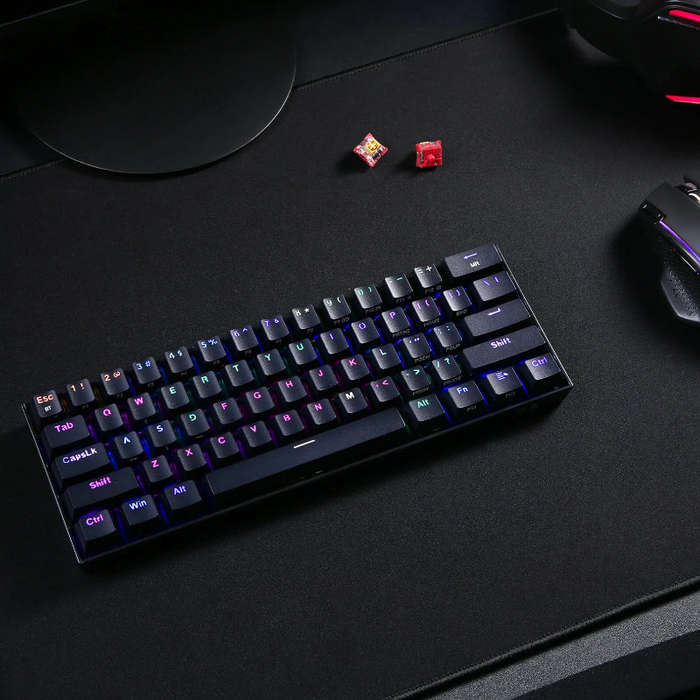 REDRAGON DRACONIC PRO Mechanical 61 Key|Bluetooth 5.0|RGB 9 Colour Modes|Rechargable Battery|Type...