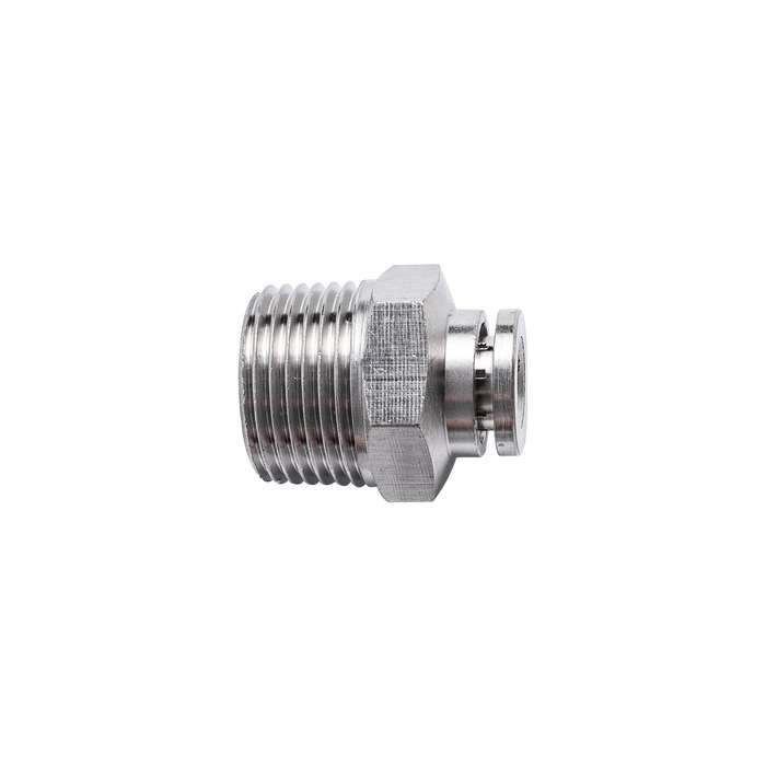 Metal pu fitting straight 6mm x 3/8' m