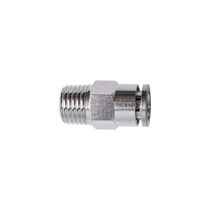 Metal pu fitting straight 8mm x 1/4' m