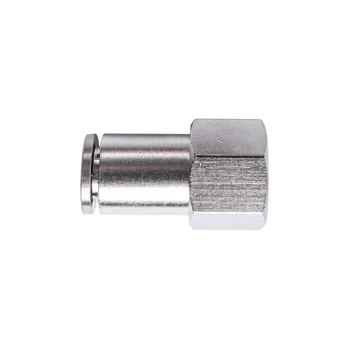 Metal pu fitting straight 8mm 1/4' f