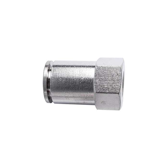 Metal pu fitting straight 12mm 1/8' f