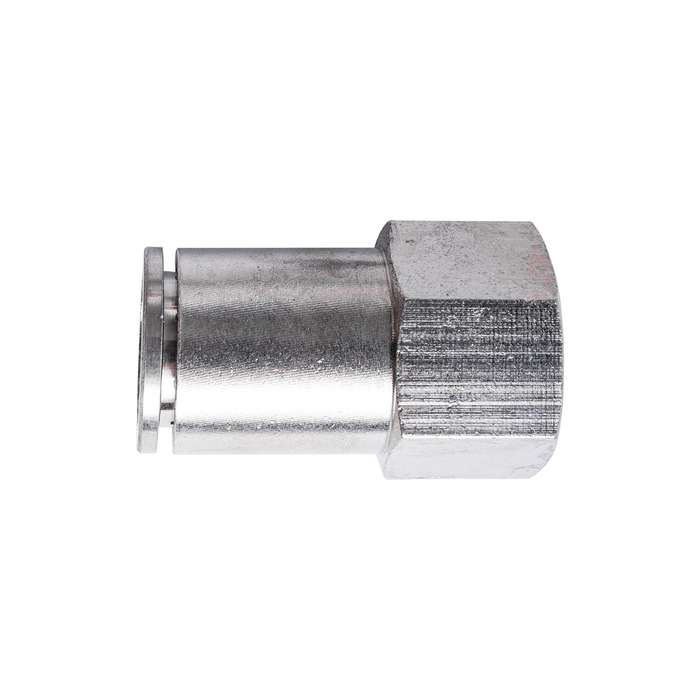Metal pu fitting straight 12mm 3/8' f