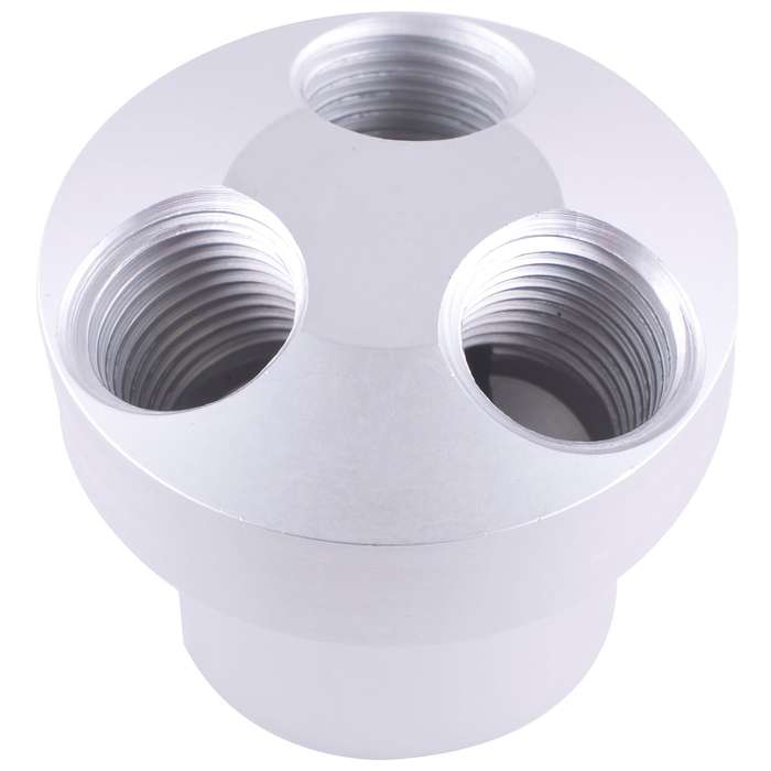 Manifold three way 1-4' female splitter