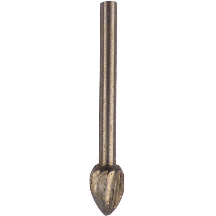 Mini h/speed cutter 6.4mm flame 3.2mm shank