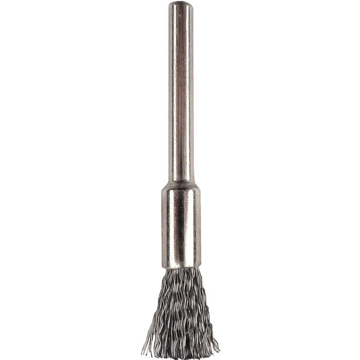 Mini carbon steel brush 5.0mm end 2.4mm shank