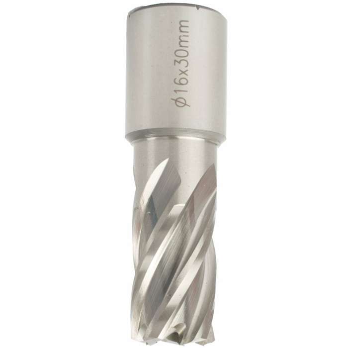 Annular hole cutter hss 16 x 30mm weld shank 19.05mm