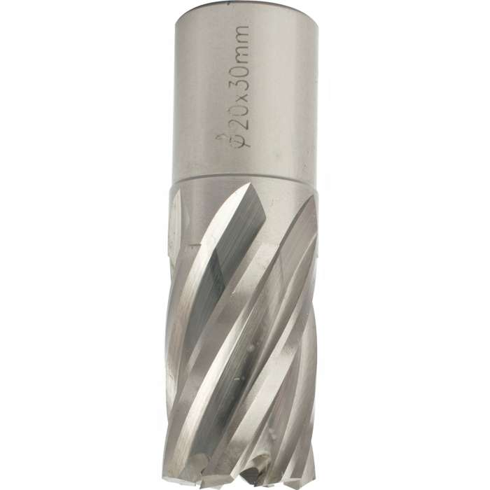 Annular hole cutter hss 20 x 30mm weld shank 19.05mm
