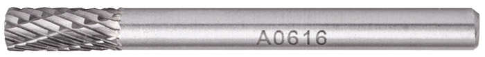 Rotary burr tungsten 6x16x6mm cylindrical