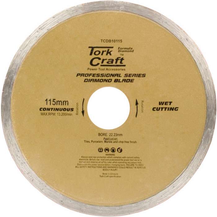Diamond blade 115mm cont.rim profesional