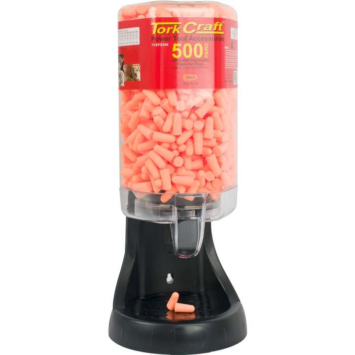 Ear plug dispenser c/w 500 pairs of ear plugs