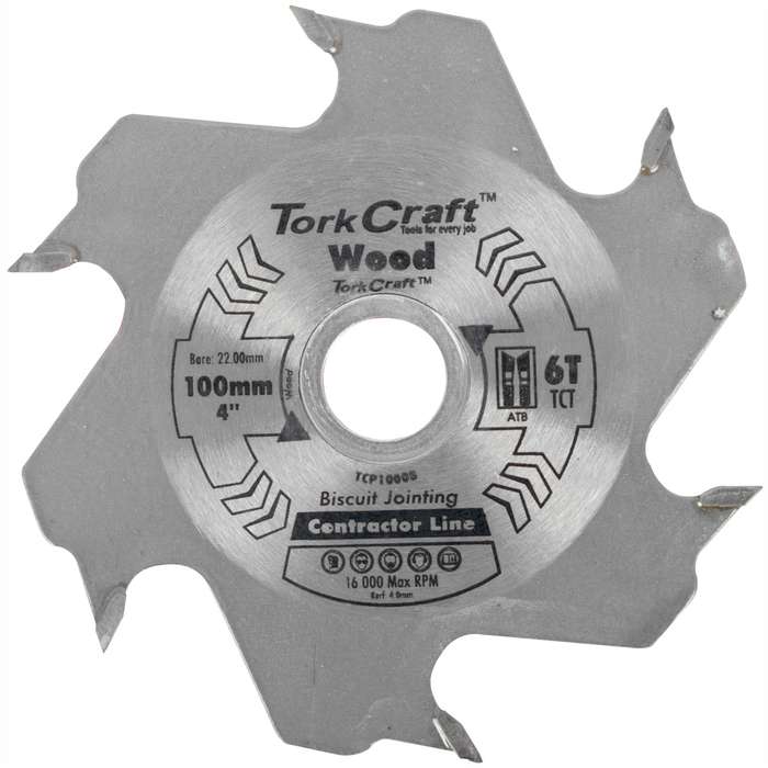 Blade biscuit joiner 100 x 6t 22.0mm tct