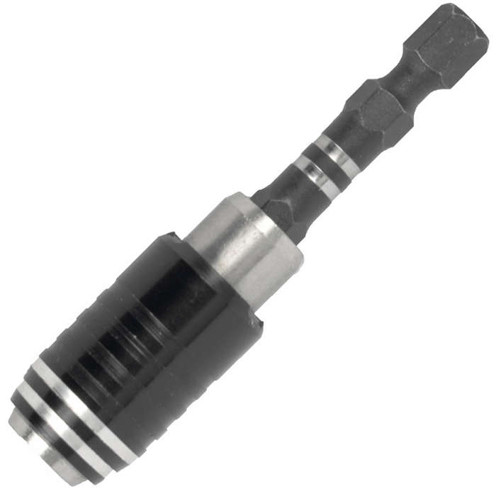 Quick change bit holder 1/4' 65mm carded