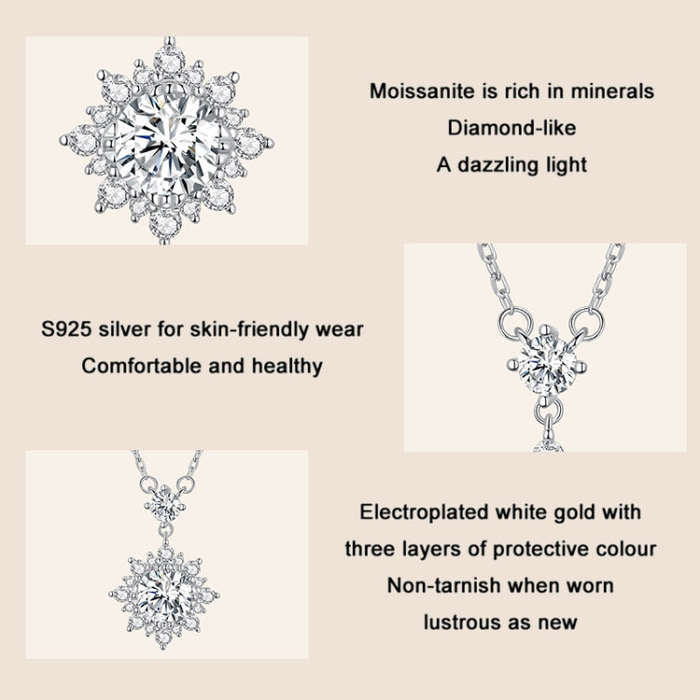 MSN017 Sterling Silver S925 Platinum Plated Zircon Simple Light Luxury Necklace