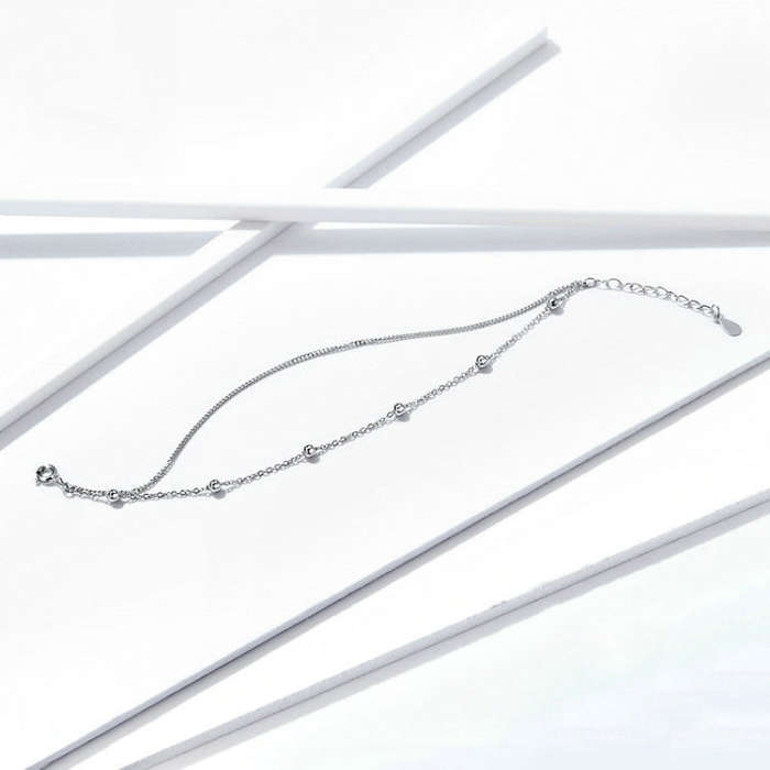 Sterling Silver S925 Women Bracelet Jewelry Platinum Plated Jewelry Silver Bracelet