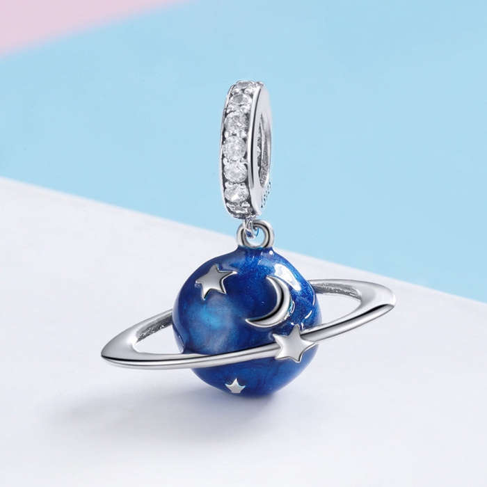 S925 Sterling Silver Secret Planet Charm DIY Bracelet Accessories