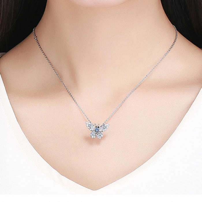 S925 Butterfly Series DIY Bracelet Pearl Accessories, Style: BSC062